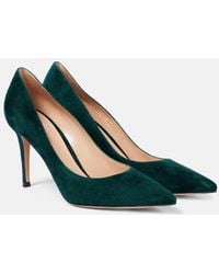 Gianvito Rossi - Gianvito 85 Suede Pumps - Lyst