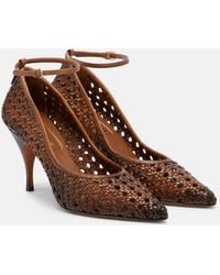 Miu Miu - Woven Leather Pumps - Lyst