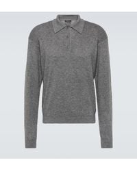 Prada - Cashmere And Silk Polo Sweater - Lyst