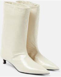 Jil Sander - Stiefel Aus Leder - Lyst