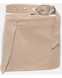 The Attico - Belt Mini Skirt - Lyst