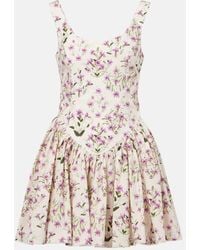 Agua Bendita - Minikleid Pluma Aus Baumwolle - Lyst
