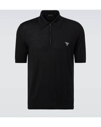 Prada - Polo En Laine Vierge - Lyst