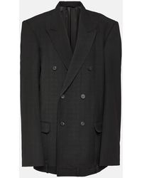 Balenciaga - Deconstructed Wool-blend Jacket - Lyst