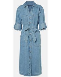 Veronica Beard - Evelyn Denim Shirt Dress - Lyst