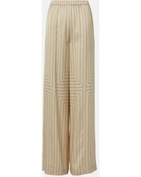 JOSEPH - Hulin Silk-Blend Wide-Leg Pants - Lyst