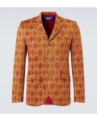 Junya Watanabe - Floral Single-Breasted Jacquard Blazer - Lyst