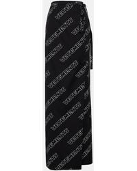 Vetements - Logo Cotton Wrap Skirt - Lyst