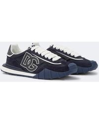 Dolce & Gabbana - Dg Suede-Trimmed Canvas Sneakers - Lyst