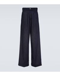 Dries Van Noten - Pleated Wide-Leg Jeans - Lyst