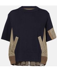 Sacai - T-Shirt En Coton Melange - Lyst