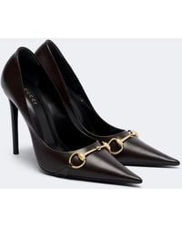 Gucci - Donna Horsebit Leather Pumps - Lyst