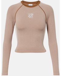 Loewe - X On Longsleeve Aus Rippstrick - Lyst