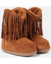 Inuikii - Cowboy Fringes Suede Snow Boots - Lyst
