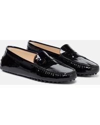Tod's - Gommino Patent Leather Moccasins - Lyst