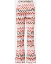 Missoni - Zigzag Cotton-Blend Straight Pants - Lyst