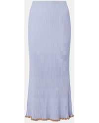 Gabriela Hearst - Kavya Cashmere And Silk Midi Skirt - Lyst