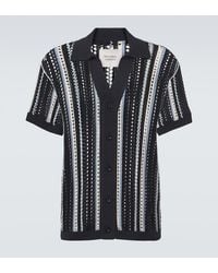 Frescobol Carioca - Pinto Crochet Striped Cotton Shirt - Lyst