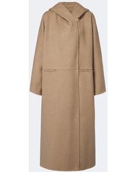 Max Mara - Hooded Camel Hair And Mohair Coat - Lyst