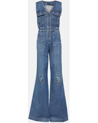 Etro - Denim Jumpsuit - Lyst
