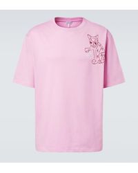Loewe - X Louis Wain Cotton-Blend Anagram Cat Loose T-Shirt - Lyst