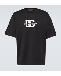 Dolce & Gabbana - Logo Cotton Jersey T-shirt - Lyst