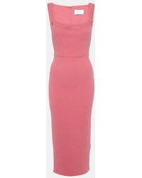 Alex Perry - Portrait Midi Dress - Lyst