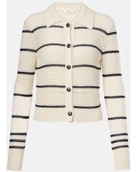 FRAME - The Shrunken Cotton-Blend Cardigan - Lyst