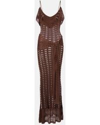 AYA MUSE - Ruffled Pointelle Maxi Dress - Lyst