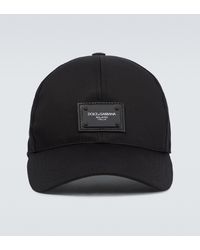 Mens Accessories Hats Dolce & Gabbana Dolce&gabbana Baseball Cap With Embroidery in Black for Men 