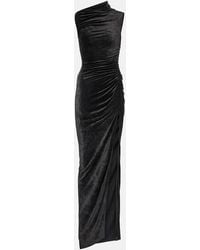 Rick Owens - Lilies Svita Ruched Velvet Jersey Gown - Lyst