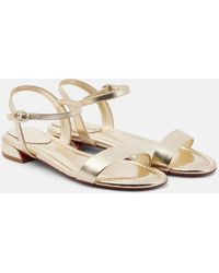 Christian Louboutin - Sweet Jane Metallic Leather Sandals - Lyst