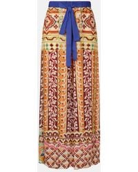 Etro - Printed High-Rise Palazzo Pants - Lyst