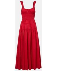 Doen - Clover Shirred Cotton Poplin Maxi Dress - Lyst