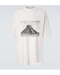 Rick Owens - Drkshdw Jumbo Printed Cotton Jersey T-Shirt - Lyst