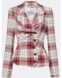 Vivienne Westwood - Drunken Tartan Crepe Blazer - Lyst