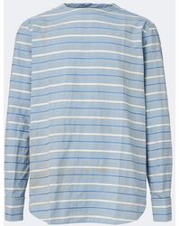 Prada - Striped Cotton Twill Shirt - Lyst