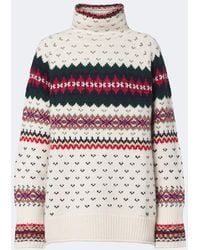 Polo Ralph Lauren - Fair Isle Wool, Cotton, And Alpaca Sweater - Lyst