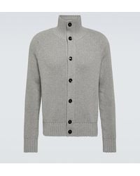 Tom Ford - Ribbed-knit Wool And Cashmere Cardigan - Lyst