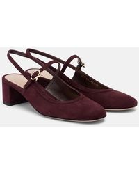 Gianvito Rossi - 45 Suede Slingback Pumps - Lyst