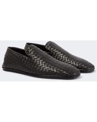 Bottega Veneta - Palazzo Intrecciato Leather Slip-On Shoes - Lyst