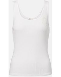 Chloé - Chloã Ribbed Jersey Top - Lyst