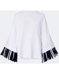 Jacquemus - Cabana Fringed Cotton Jersey T-Shirt - Lyst