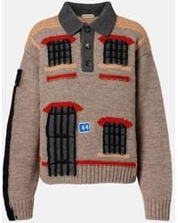 JW Anderson - Wool Intarsia Jacquard Polo Sweater - Lyst