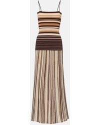 Faithfull the Brand - Esenia Striped Cotton-Blend Midi Dress - Lyst