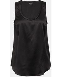 Brunello Cucinelli - Silk-Blend Tank Top - Lyst