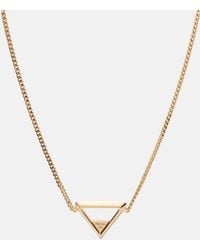 Prada - Collana A Catena Con Logo - Lyst