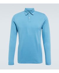 Derek Rose Polohemd Ramsay 4 - Blau