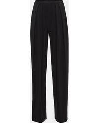Norma Kamali - Pleated Jersey Tapered Pants - Lyst