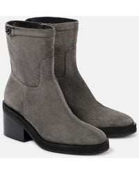 Jimmy Choo - Ankle Boots Yasmin 70 Aus Veloursleder - Lyst